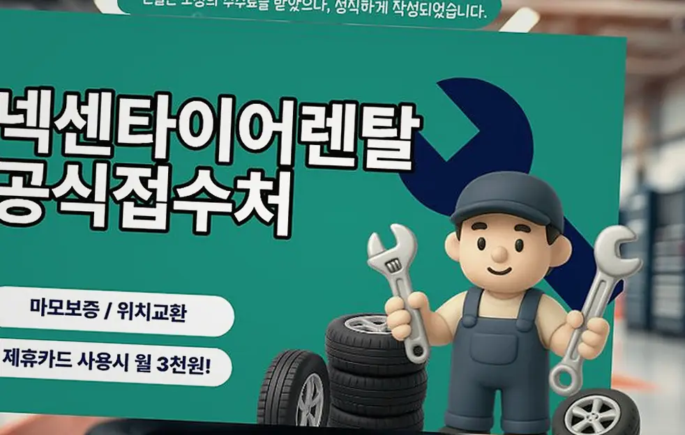 강구면 씨클래스 넥센타이어렌탈 정기 점검·위치 교환